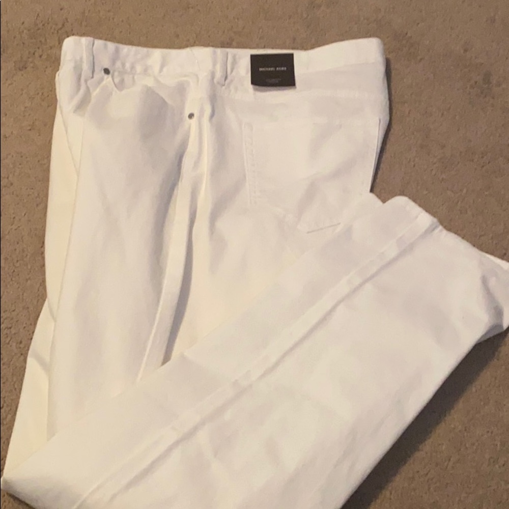 MK white jeans